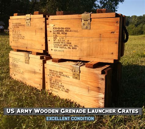 military metal box for sale|military surplus wooden rifle crates.